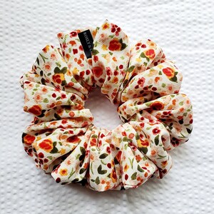Floral Oversize Scrunchie, Jumbo scrunchie, scrunchies, headband, XL scrunchie, hair scrunchies