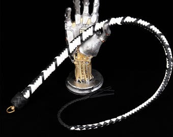 Kangaroo Leather Snake Whip/BDSM Whip/Single Tail Whip Spanking/Dragon Tail Whip/BDSM Flogger/Handmade Whips/BDSM Impact Toys - 47.2“ /120CM