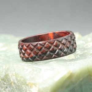 Cocobolo Jewelry Ring-Wooden Wedding Band-WoMens Ring-Classic Natural Ring