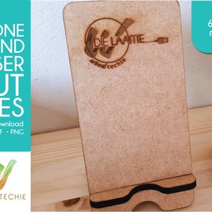 Cellphone or Mobile Phone Stand Design File for 6mm Material