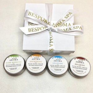 Mini Organic Hand Cream Set: Aromatherapy Essential Oils Gift