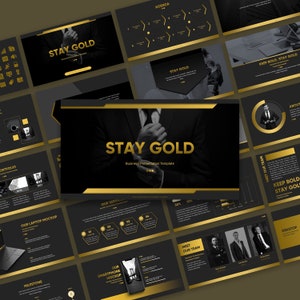 Stay Gold Powerpoint Business Template