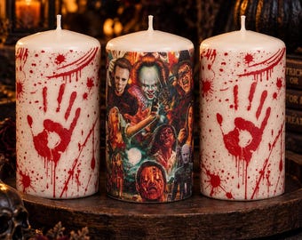 Handmade Flameless Candle | Autumn Halloween Decor