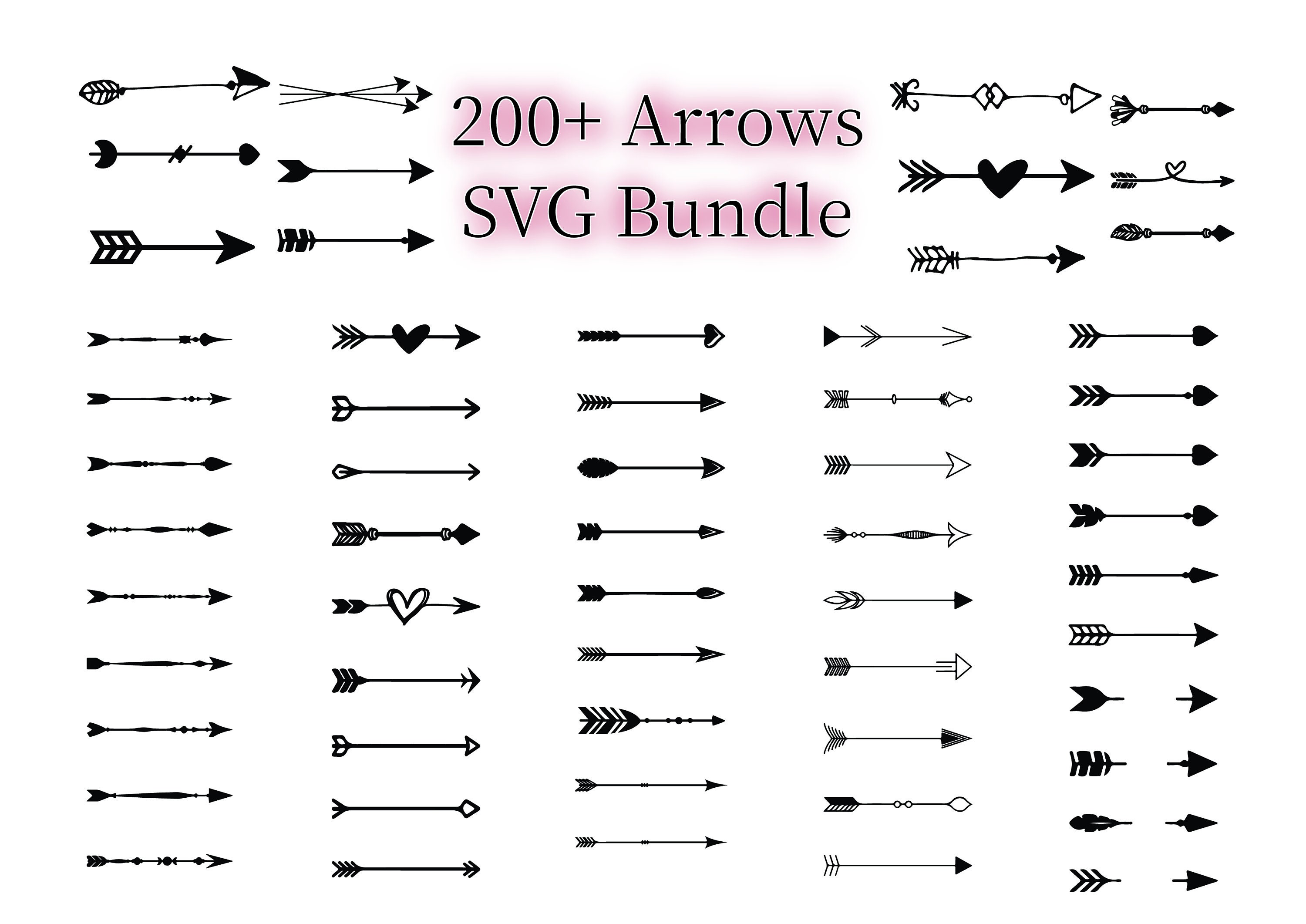 200 Arrows SVG Bundle Archery Arrows SVG Bundle Arrow SVG - Etsy New ...