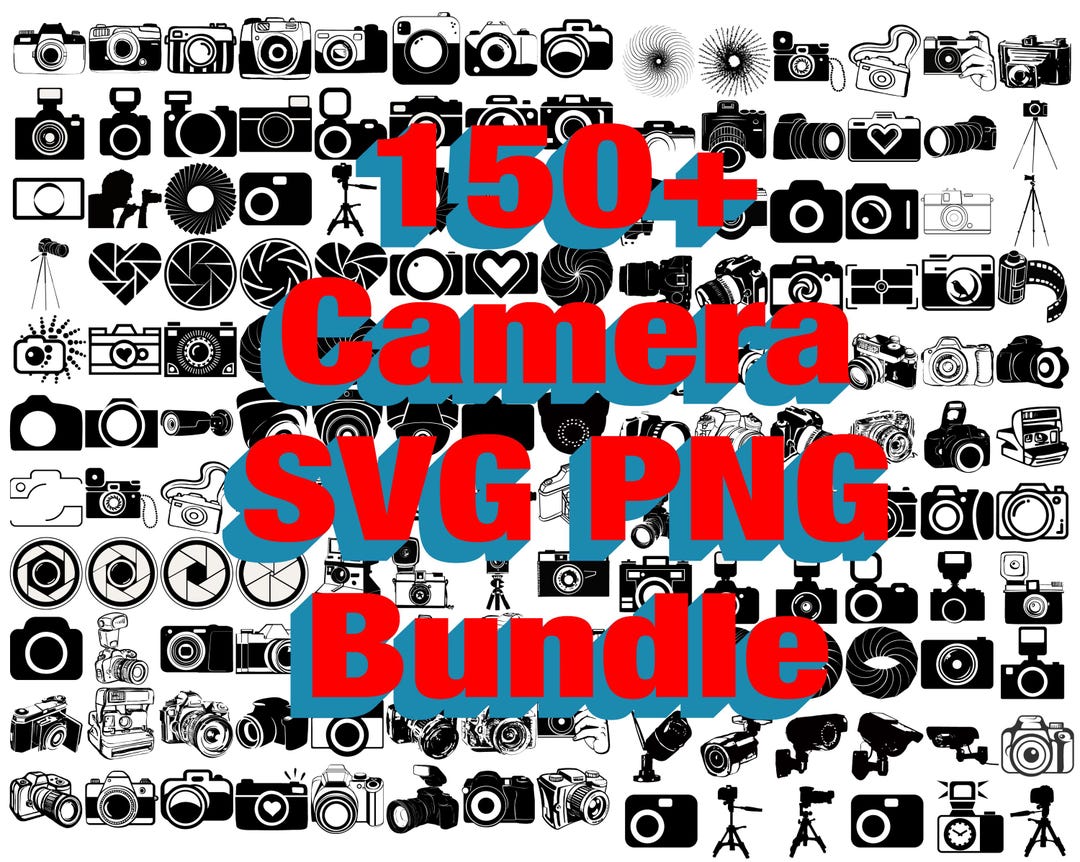 Camera SVG PNG Bundle: 150+ Digital Files (instant Download) - Etsy