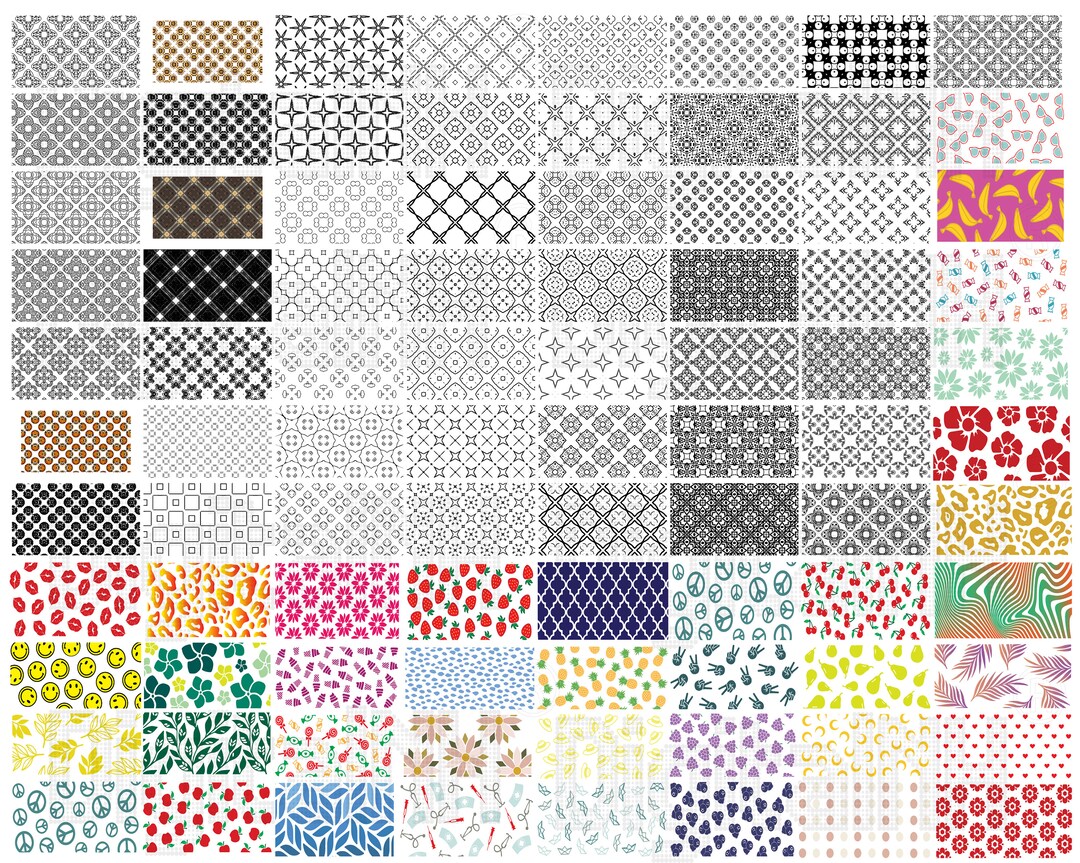 190 Pattern SVG Bundle Pattern designs Vector patterns - Etsy.de