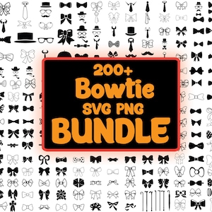 Bundle di Papillon SVG PNG, Nastro SVG, Papillon svg, Cravatta svg, Gentleman svg, Matrimonio svg Gentlemen svg, File digitale, Download immediato