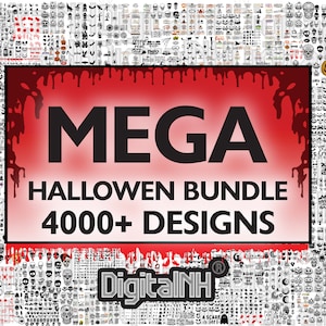 Plus de 4000 fichiers SVG, lot SVG Halloween, lot SVG automne, Svg automne, svg mystique, svg horreur, fichier numérique