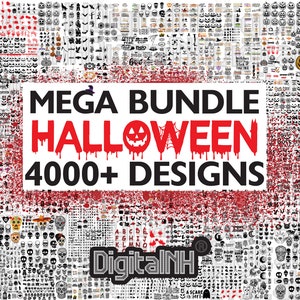 Mega Bundle Halloween, Halloween SVG Bundle, idée cadeau Halloween svg, svg automne, svg citrouille, fichiers numériques, clipart Halloween