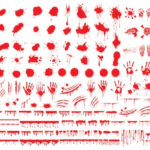 150 Blood Drips SVG PNG Mega Bundle, Dripping Blood SVG, Blood svg, Halloween svg Bundle, Bloody Hand svg, Marks svg, Scratch svg