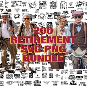 200 Ruhestand SVG Bundle, glücklicher Ruhestand SVG, Ruhestand Zitate SVG, offiziell im Ruhestand svg, digitale Datei, sofortiger Download