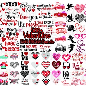 500+ Valentine's Day SVG MEGA Bundle, Valentine's Day SVG, Heart svg, Love svg, Valentine svg, Valentines svg, Cupid svg, Valentine Quote