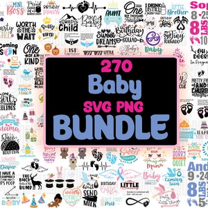 Paquete SVG PNG de bebé, SVG de bebé, SVG de anuncio de bebé, SVG de recién nacido, SVG de embarazo, revelación de género, archivo digital, descarga instantánea