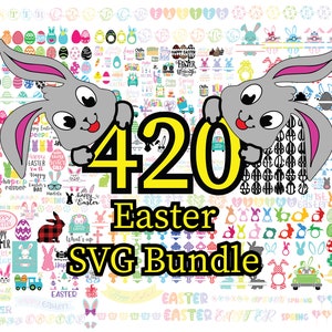 420+ Easter SVG Mega Bundle, Easter SVG, Spring SVG, Bunny svg, Rabbit svg, Easter Egg svg, Happy Easter svg, Kids Easter svg, Christian svg