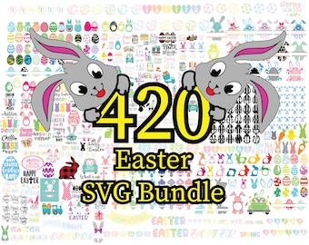420+ Easter SVG Mega Bundle, Easter SVG, Spring SVG, Bunny svg, Rabbit svg, Easter Egg svg, Happy Easter svg, Kids Easter svg, Christian svg