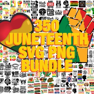 Paquete de 350 SVG PNG de Juneteenth, Juneteenth 1865 SVG, svg de historia negra, svg de poder negro, svg de reina negra, svg de rey negro, archivo digital