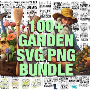 100+ Garden SVG PNG Bundle, Garden SVG, Plant svg, Tools svg, Garden Quotes svg, Flower svg, Digital file