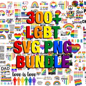 Plus de 300 LGBTQ SVG Bundle, LGBT svg, svg de la fierté, Gay Pride svg, svg citations lgbt, svg arc-en-ciel, svg Gay, fichier numérique, téléchargement immédiat