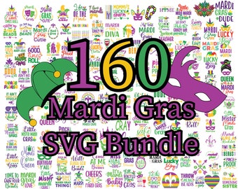 160 Mardi Gras SVG Bundle, Karneval Clipart, Karneval Maske Silhouette, Maske SVG, Karneval SVG, Festival svg, Mardi Gras Karneval svg
