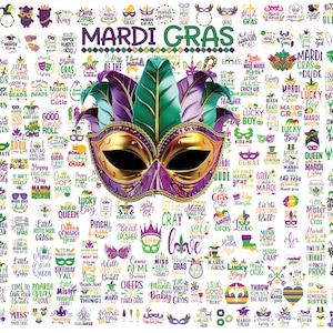 Mardi Gras SVG Mega Bundle, 260 Designs Bundle, Mardi Gras SVG, Karneval Maske svg, Maske svg, Karneval svg, Festival svg, digitaler Download