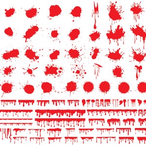 100+ Blood Drips SVG PNG Bundle, Blood SVG Bundle, Splash Blood svg bundle, Dripping svg, Dripping Border, Halloween svg, Instant Download