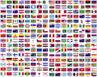 Plus de 280 drapeaux SVG Bundle, PNG drapeau, drapeaux du monde SVG, svg de pays, drapeau de pays svg, svg patriotique, vecteur de drapeau, fichier numérique, téléchargement immédiat