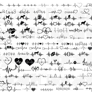 100+ Heartbeat SVG Bundle, Heartbeat SVG, Heartbeat Clipart, Nurse SVG, Heartbeat Silhouette, Heart svg, Pet svg, Music svg, Digital file
