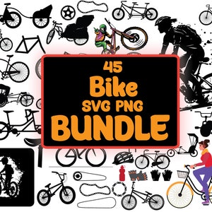 Fahrrad SVG PNG Bundle, Fahrrad SVG, Biker svg, Biker svg, Radsport svg, Radfahrer svg, Sport svg, Mountainbike svg, Digitaler Download