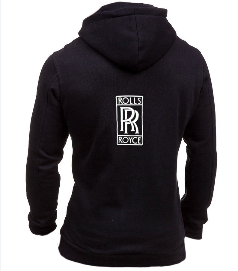 Rollsroyce Sweatshirts Zipper Hoodie Black Man Hoodie Etsy
