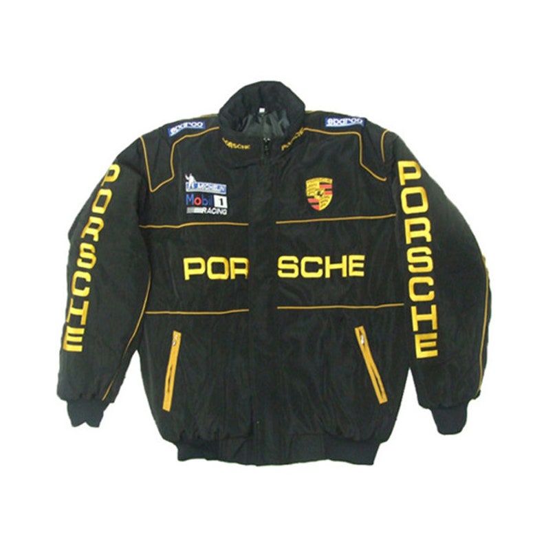 Porsche Racing Jacket Black NASCAR Jacket Vintage Jacket - Etsy