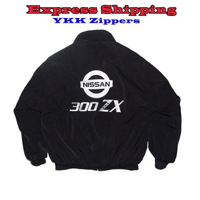 NISAN 300ZX Racing Jacket Black NASCAR Jacket Racer Jacket Racing ...