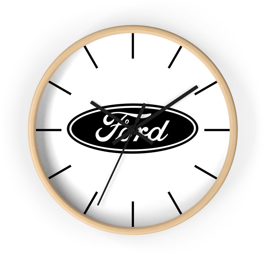 Ford Wall Clock Logo Wall Clock Custom Wall Clock Etsy