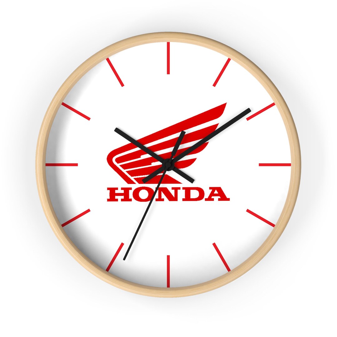Honda Wall Clock Logo Wall Clock Custom Wall Clock Etsy