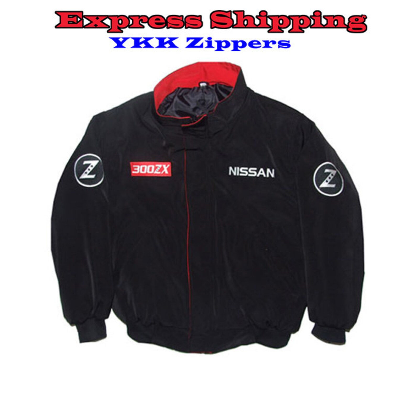 NISAN 300ZX Racing Jacket Black NASCAR Jacket Racer Jacket Racing ...