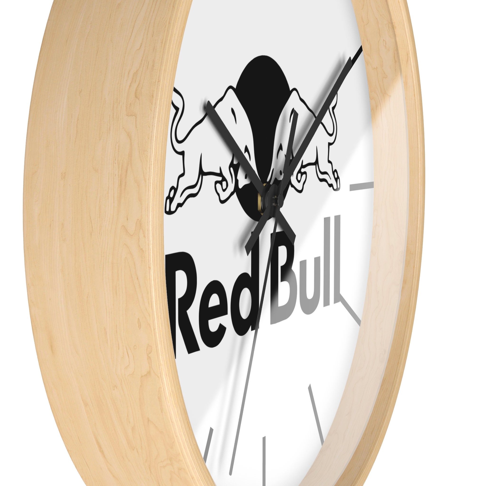 Red Bull Wall Clock Logo Wall Clock Custom Wall Clock Etsy