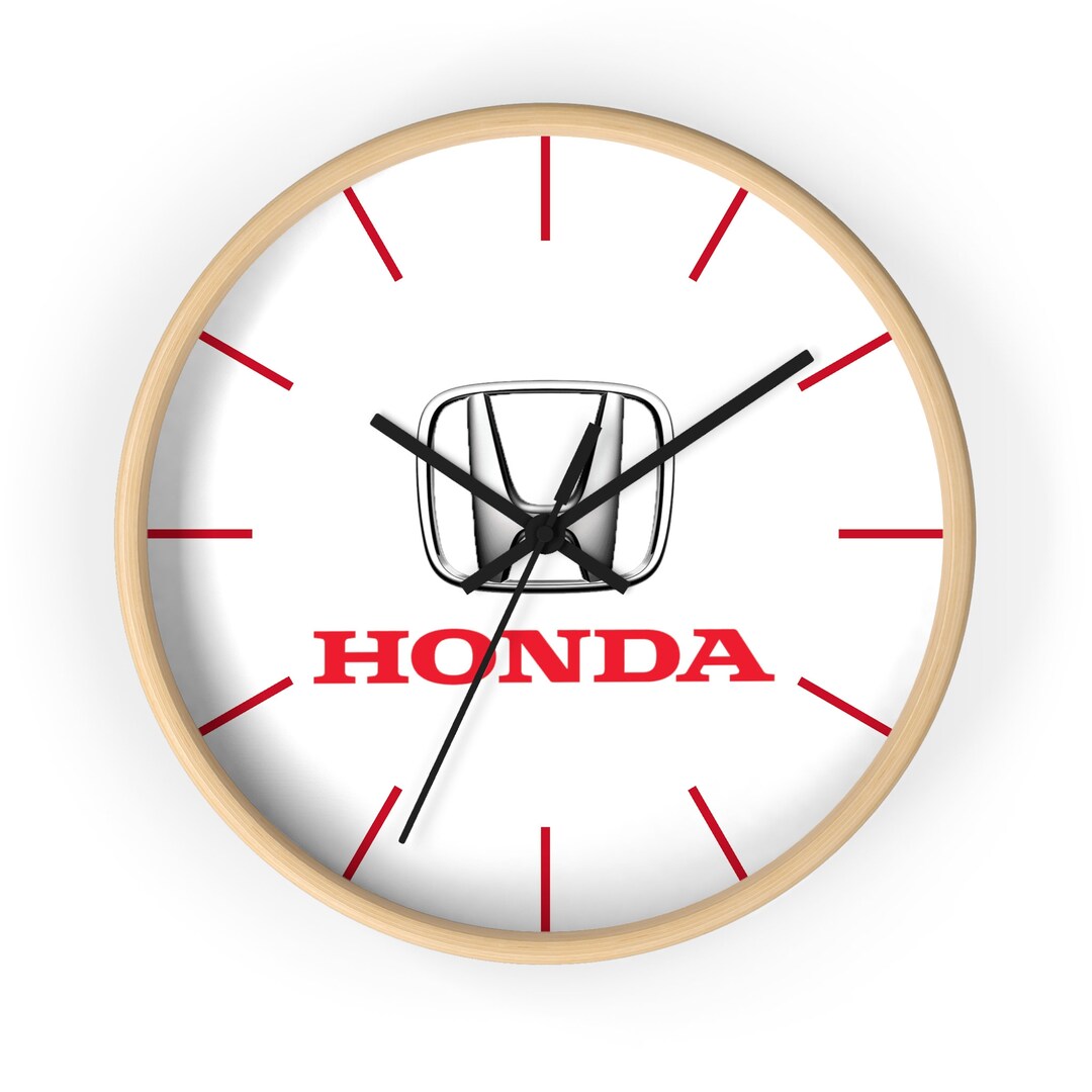 Honda Wall Clock Logo Wall Clock Custom Wall Clock Etsy