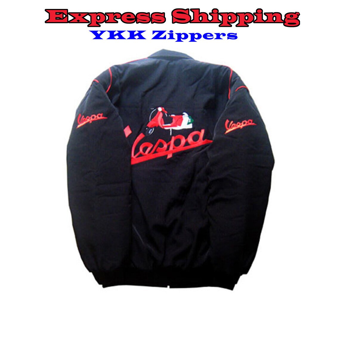 Vespa Racing Jacket Red and Black NASCAR Jacket Racer - Etsy