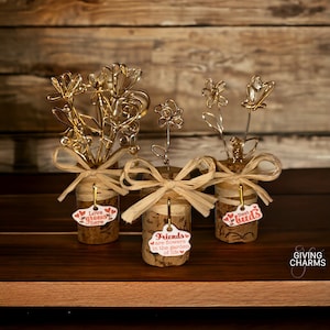 Wire Flower Cork Bouquet