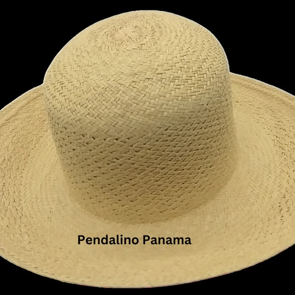 Capeline/chapeau Pendalino Panama, chapeau de paille, chapeau d'été, paille naturelle, modistes, modistes