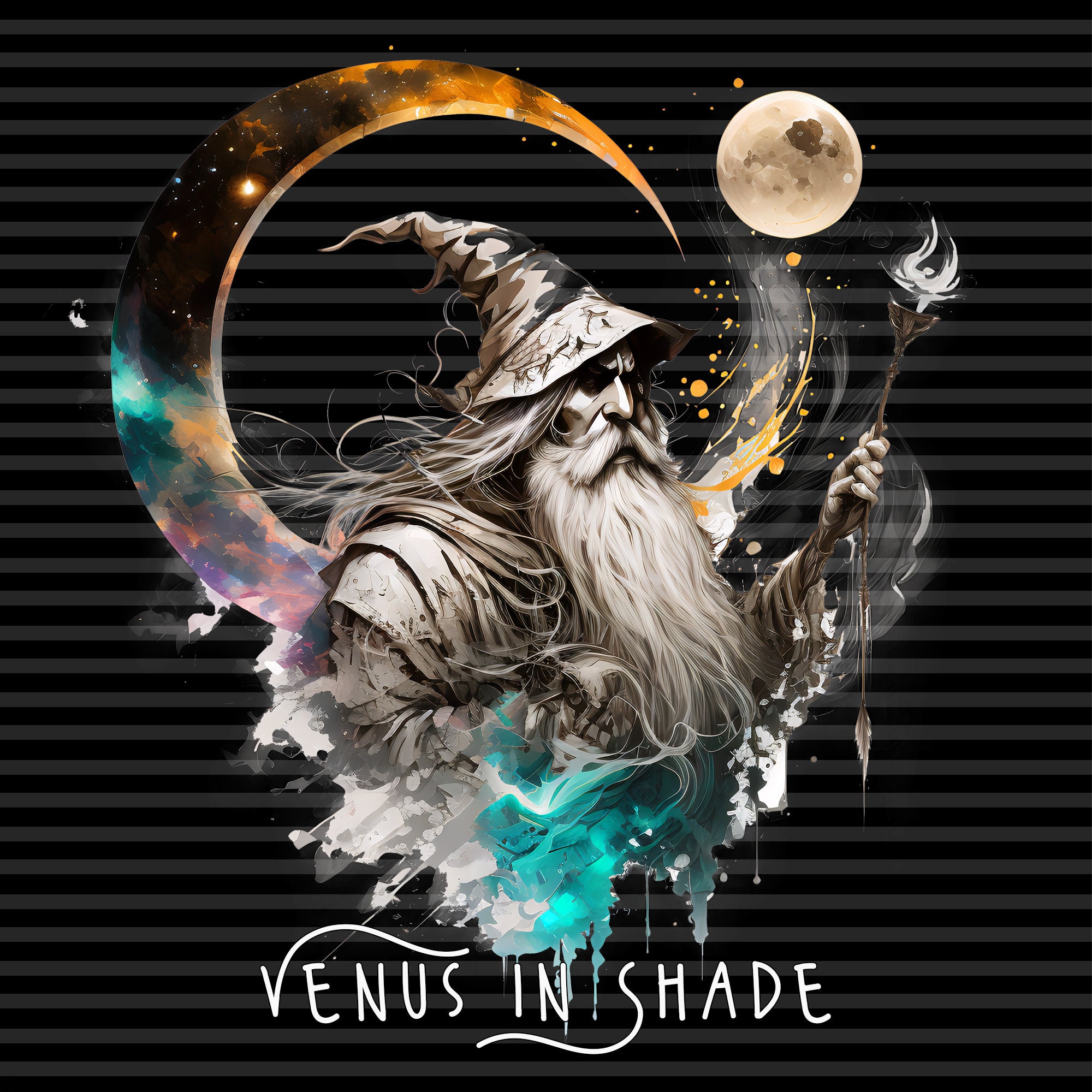 Moon Wizard Magic Sorcerer DND Roleplay Gaming Boss Mob Character ...