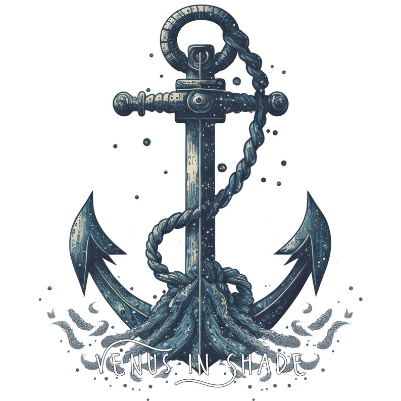 Anchor Nautical Ship Pirate Emblem Shipwreck Boat Captain Sea Shore ...