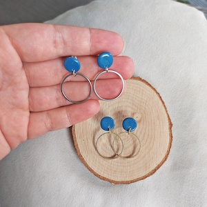 Earrings | Studs | Loopie | Polymer Clay | Silver or Gold