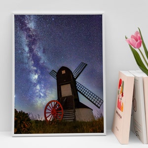 Milchstraße Poster, Original Astronomie Giclée-Druck, fotografiert von einem britischen Künstler, ohne Rahmen