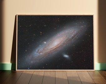 Pôster de Astronomia da Galáxia de Andrômeda, Fotografia Espacial Original, Impressão Giclée, Sem Moldura