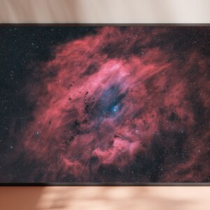 Original Space Poster, Astronomy Photography Giclée Print by UK Photographer, The Clamshell Nebula, Unframed