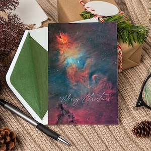 3, 5 ou 10 cartes de Noël, oeuvres d'art du photographe de l'espace lointain, enveloppe incluse, formats A5 et A6