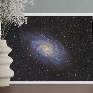 Weltraum Fotografie Poster, Triangulum Galaxie, Original Astronomie Giclée Druck, Ungerahmt
