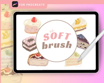 Zachte borstel voor procreate | Gelaagdheid, arcering (digitale download)