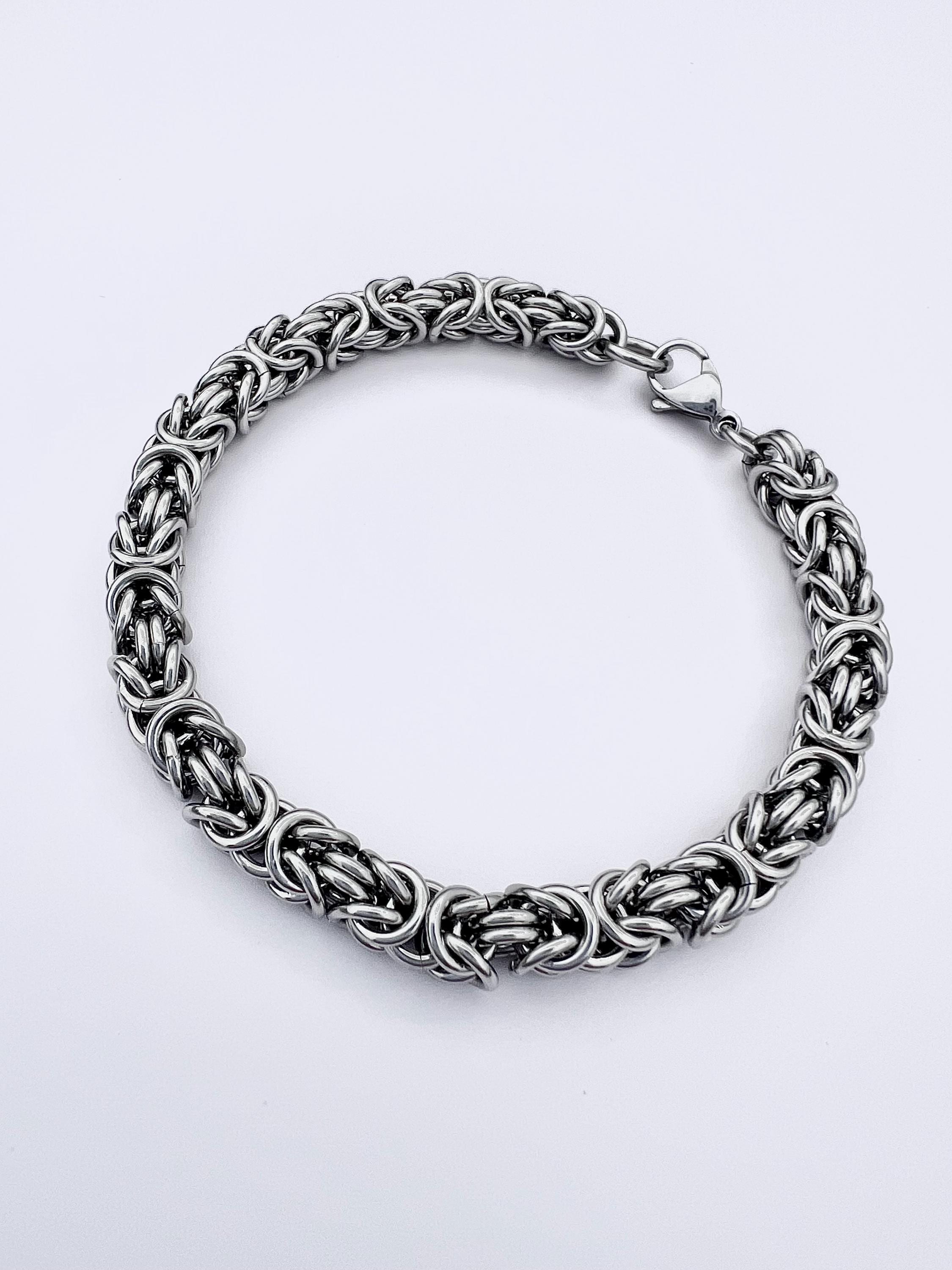 Bracciale Re Bizantino Dorato 6MM - Gioiello Di Lusso - Foto 3