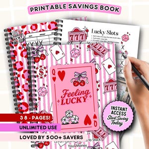 2026 Savings Challenge Book: Letter Size Tracker (PDF Downloadable File